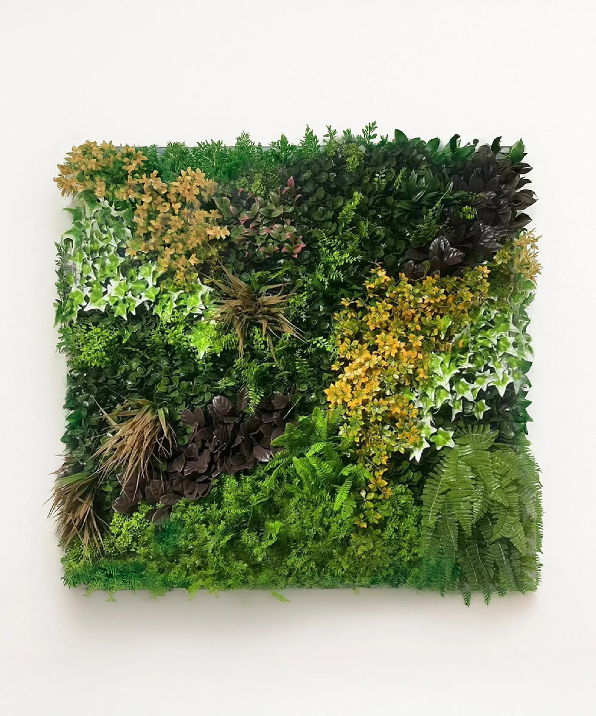 Jardín Vertical Artificial Ámbar 100x100 cm - Image 3