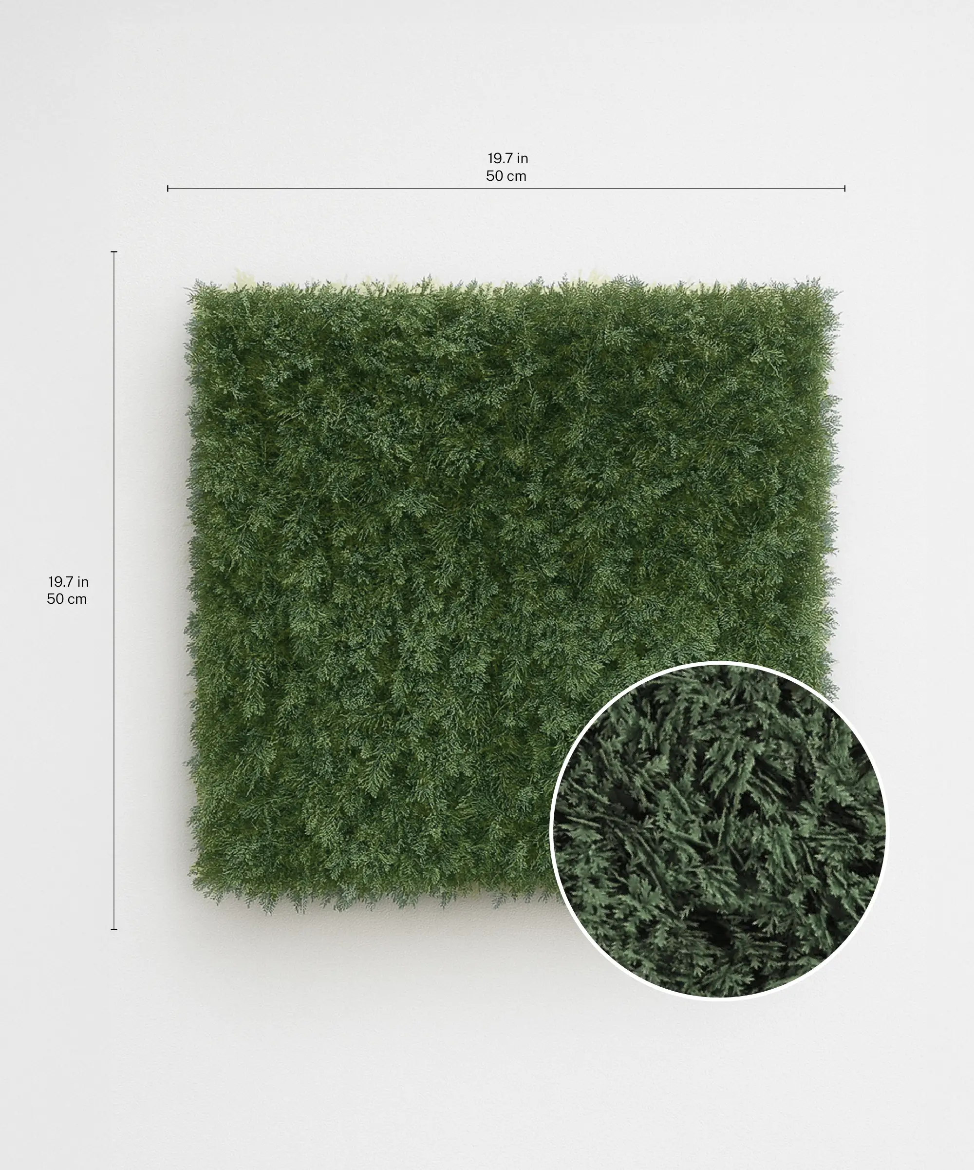 Jardín Vertical Artificial Mira Dark 50x50 cm - Image 3