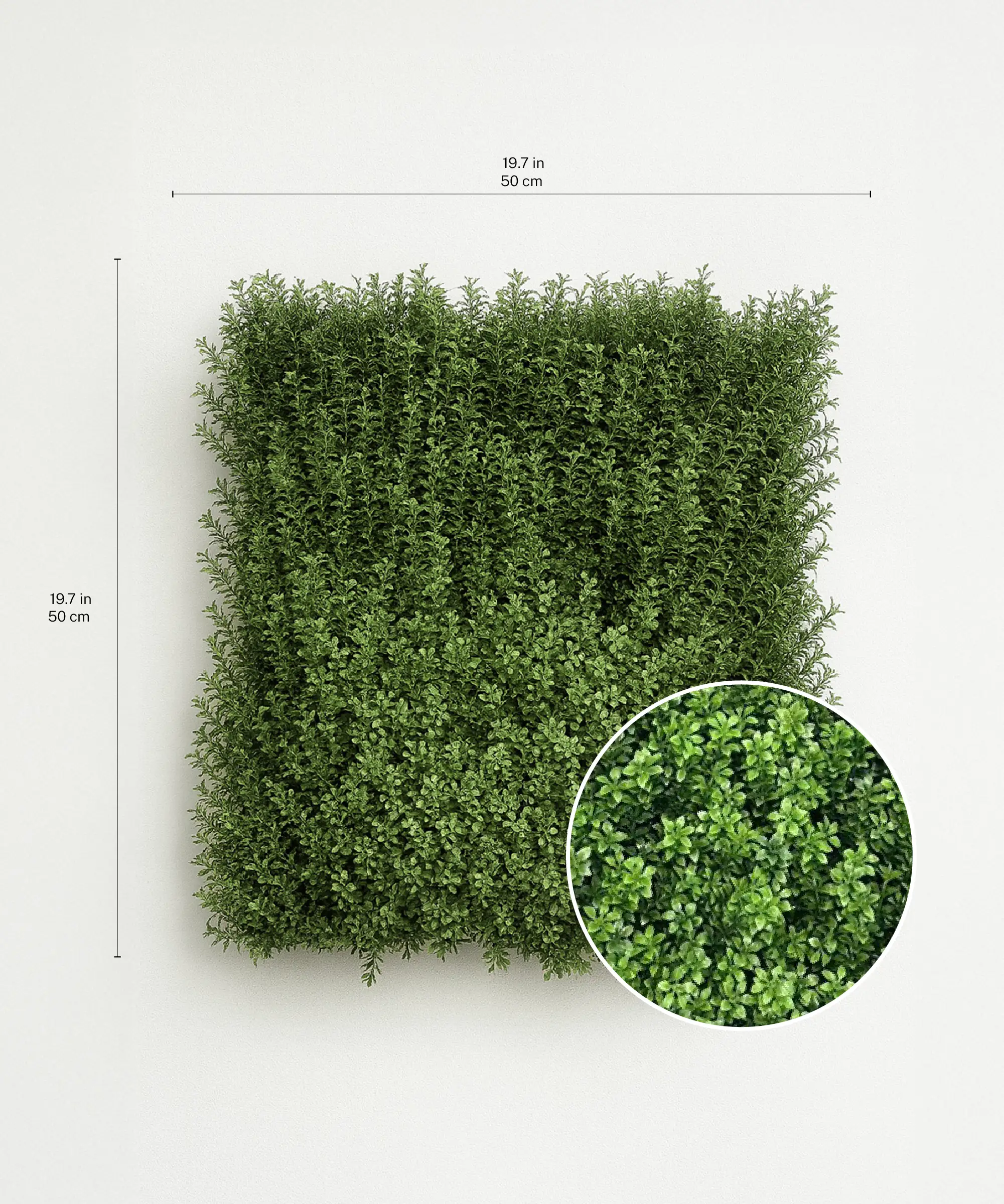 Jardín Vertical Artificial Tilo 50x50 cm - Image 3